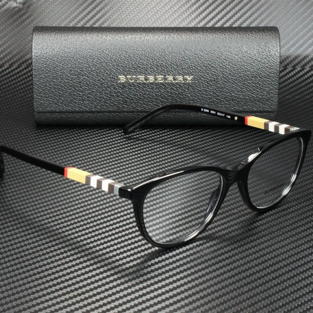 Burberry Black Demo 52mm Eyeglasses